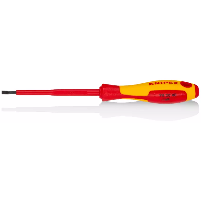 Tournevis pour vis à fente KNIPEX - 202 mm - 98 20 40