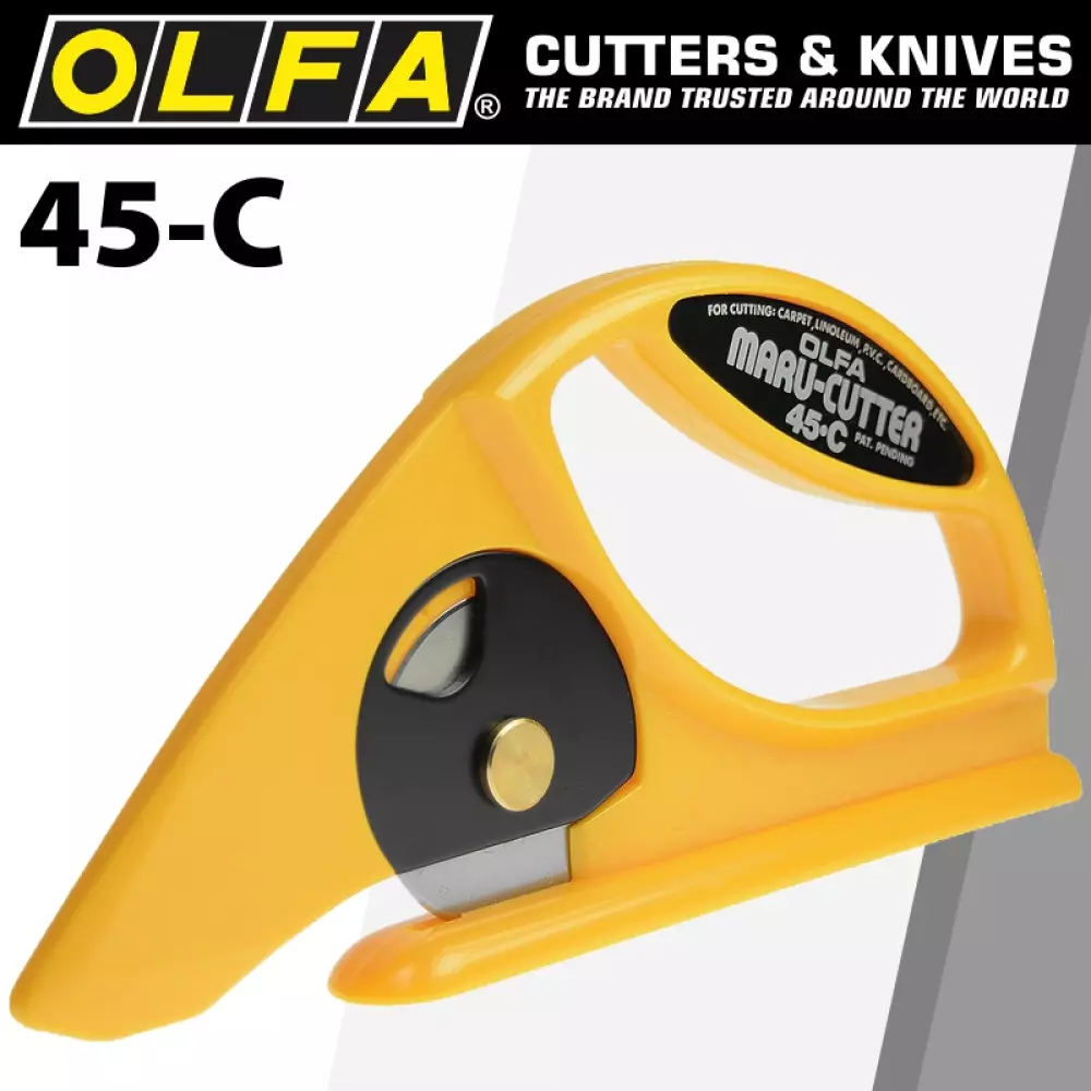 Cutter OLFA 45-C avec lame circulaire rotative de 45 mm - CARPENTRAS SIGN - OL59852
