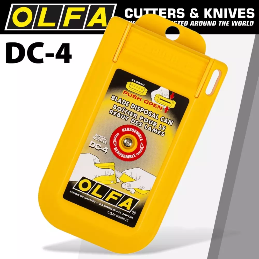 Conteneur de poche OLFA DC-4 pour stockage de lames usagées - CARPENTRAS SIGN - OL15476