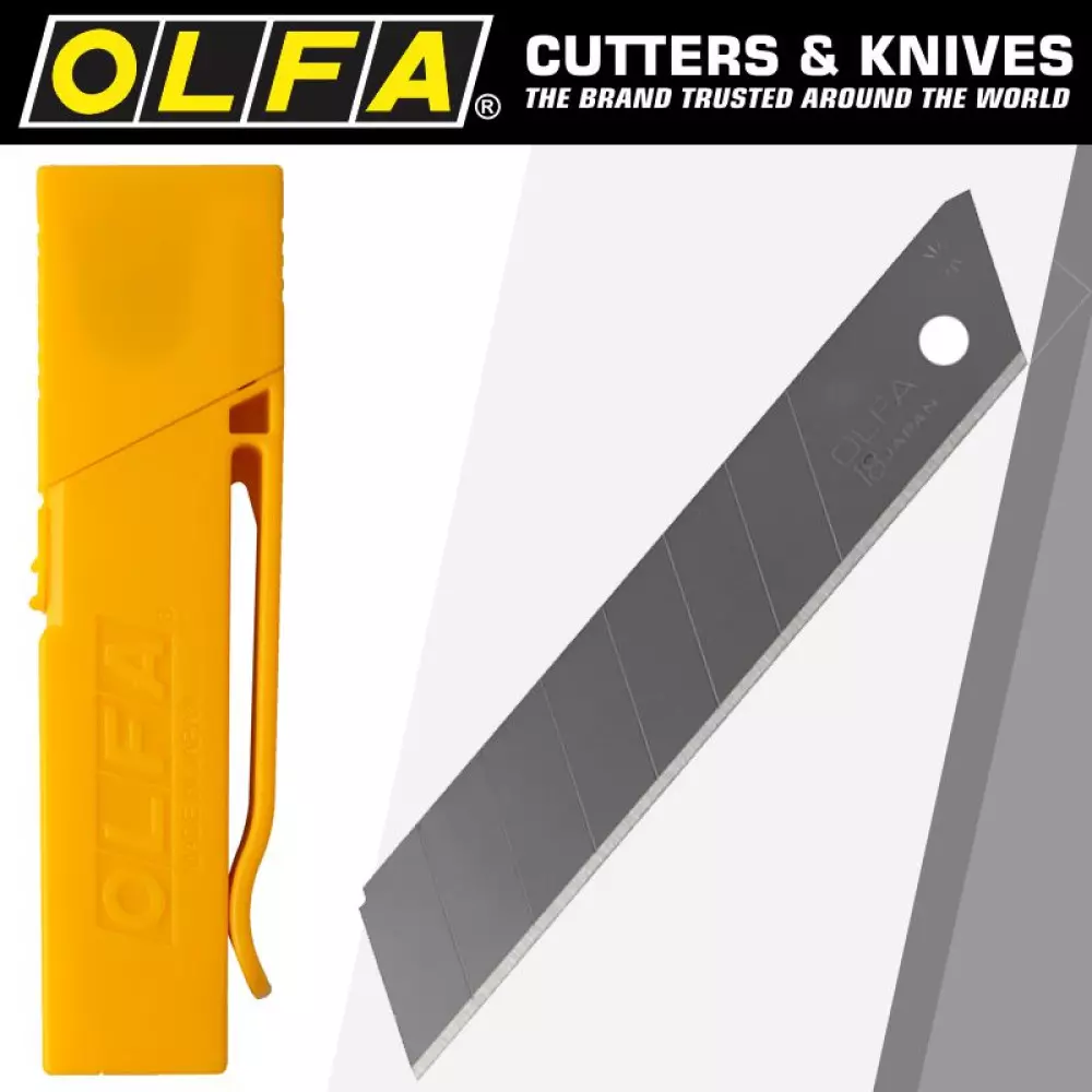 Etui de 30 lames de cutter sécables LB-30B de 18 mm de largeur avec clip de ceinture - CARPENTRAS SIGN - OL25167