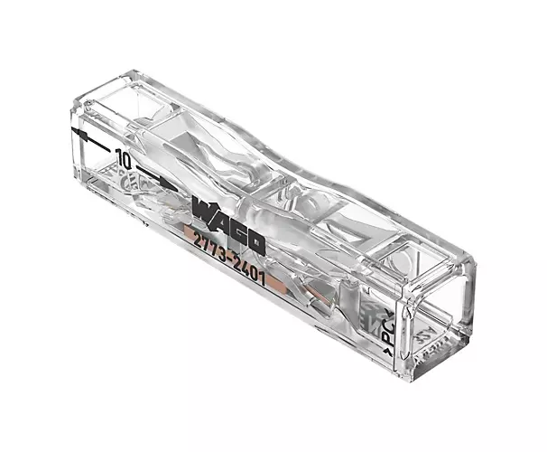 Boîte de bornes à levier Inline à enficher 2 x 4 mm² - WAGO - bte 100 - 2773-2401	