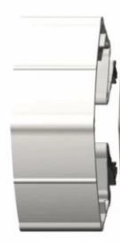 Joint Euro Pare-Doigts + Kit B 90-90 198 cm ELTON - Blanc - 805401198