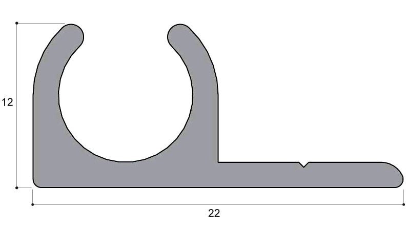 Profilé alu longueur 2 m DUAL JOINT - ALU E AR