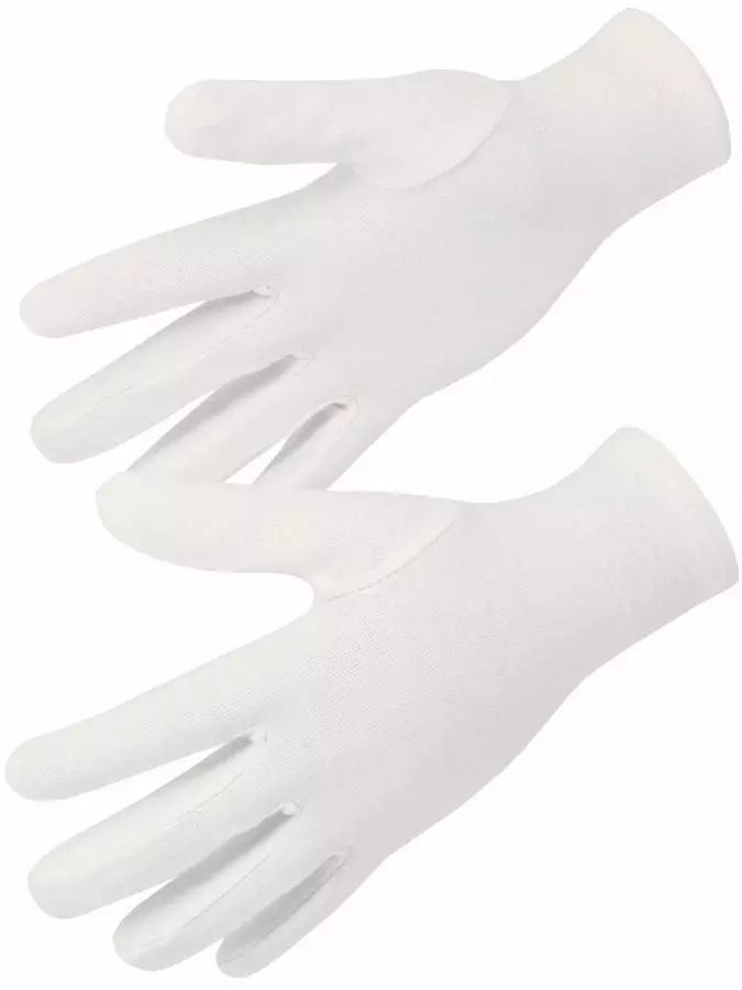 Gant coton interlock blanchi ourlet version lourde - SINGER -            JB