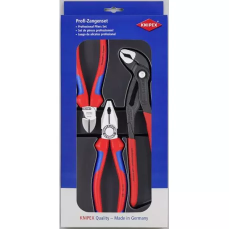 Jeu de 3 pinces professionnelles KNIPEX - 00 20 09 V01