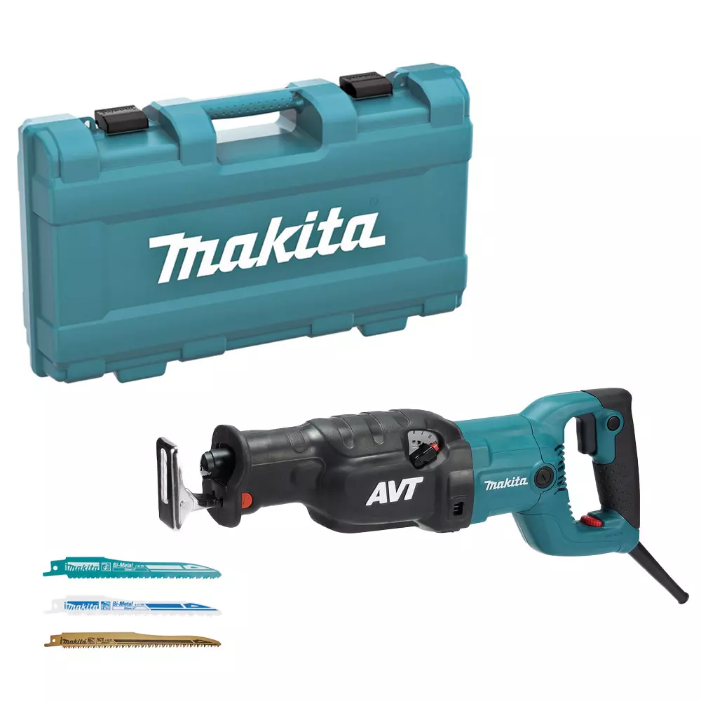 Scie sabre 1510W système AVT - MAKITA - avec 3 lames - coffret - JR3070CTH