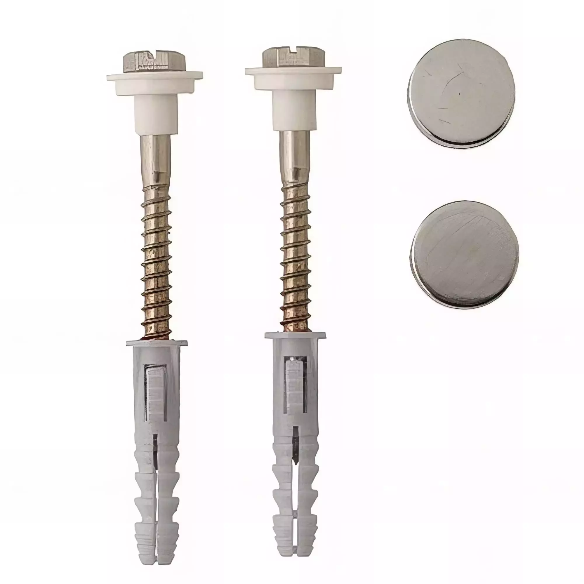 Kit fixation WC/bidet, tête hexagonale fendue - 6 x 80 mm - SCELL-IT - FS60050