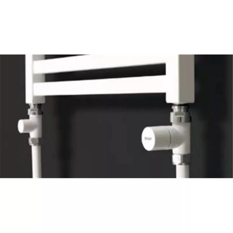 Robinet coude droit raccord cuivre/multicouche 1/2” IRSAP Blanc - VALKITDIRCU01