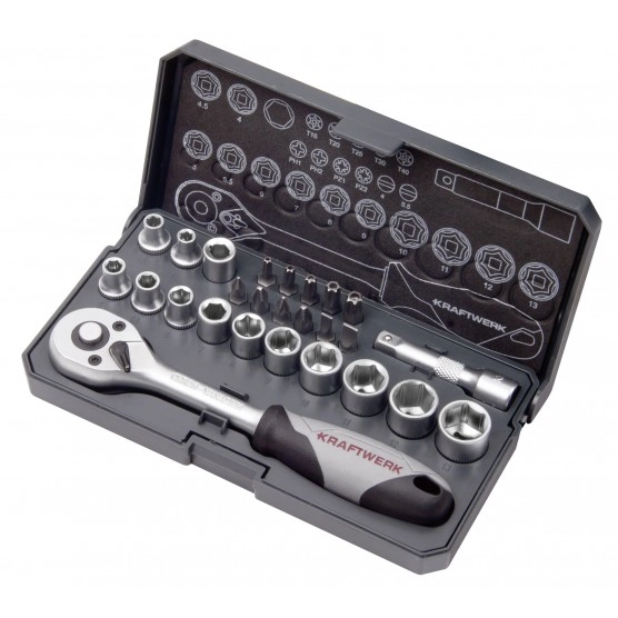 Coffret de douilles Basic Line 1/4" KRAFTWERK - 26 pièces - 204.100.000