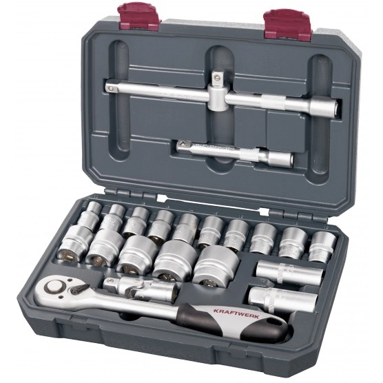 Coffret de douilles Basic Line 1/2" KRAFTWERK - 22 pièces - 204.102.200
