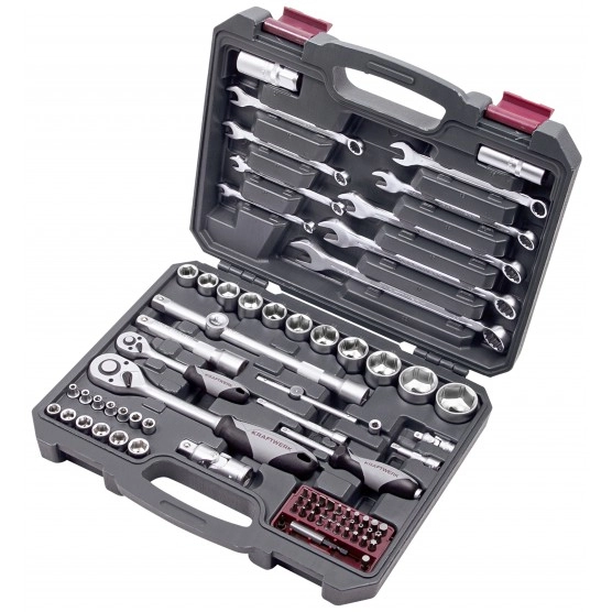 Coffret de douilles Basic line 1/2" 1/4" KRAFTWERK - 80 pièces - 204.103.600