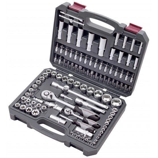Coffret de douilles Basic Line 1/2" 1/4" KRAFTWERK - 105 pièces - 204.103.601