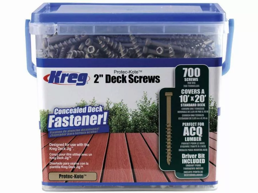 Vis terrasse KREG Protec-Kote - L.51 mm - 700 pièces - SDK-C2W-700