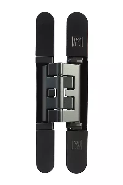 Kubica K2460 NO Charnière invisible Agencement et Bâtiment 3D - Noir - 60kg/Ep mini 25mm - KOBLENZ - K2460 NO