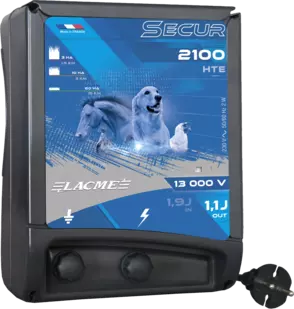 Electrificateur secteur 13 000 V / 1 J pour clôtures courtes et animaux domestiques sensibles -  605954