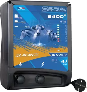 Electrificateur secteur 15 000 V / 4 J, forte puissance pour les conditions difficiles - 606454