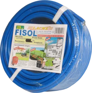 Fisol, Conducteur, Fils haute tension Cuivre- 25M - Lacmé -664102