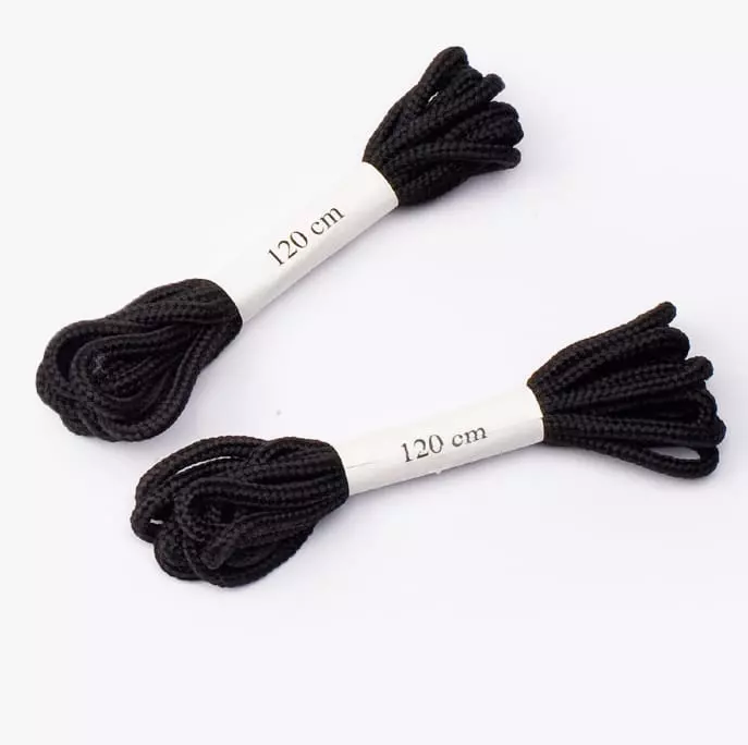 Lacets ronds Lacbag pour chaussures basses - 120 cm - Noir - S 24 BOSSI INDUSTRIE - 306