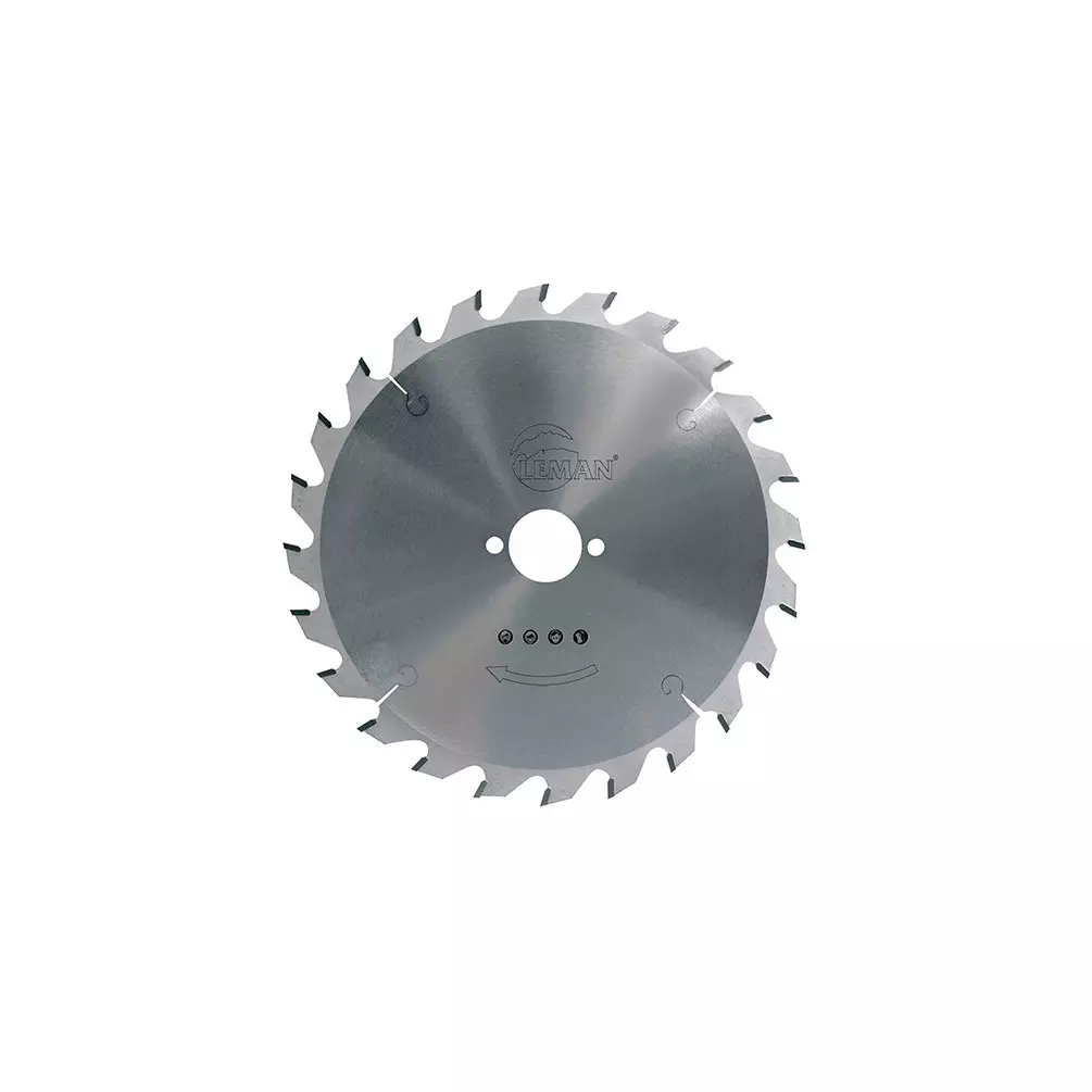 Lame carbure pour portative D. 165 x Al. 20 mm - x 24 dents alt. pour bois - LEMAN - 964.165.2024