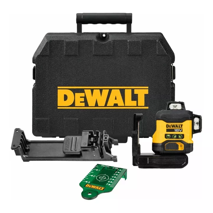 Laser multilignes DEWALT vert 3x360° 18V - Sans batterie ni chargeur - DCLE34031N-XJ