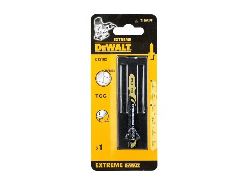 Lame de scie sauteuses DEWALT pour la coupe de carrelage, fibre de verre et du plastique - DT2102