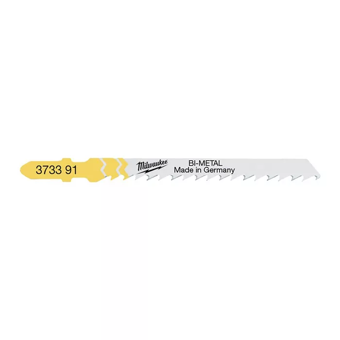 Carte de 5 lames de scie sauteuse MILWAUKEE Bi-métal - Spécial bois - 75 mm - 4932373391