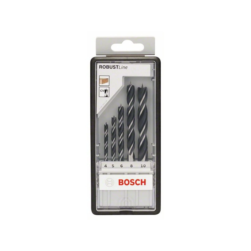 Coffret BOSCH Robust Line - 5 mèches bois - 2607010527