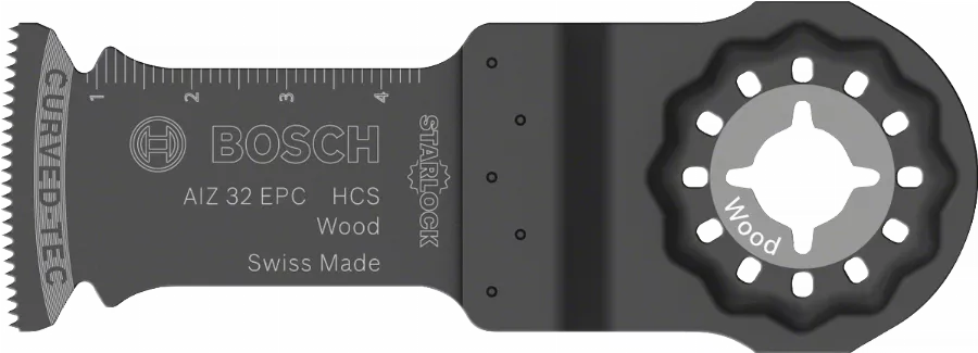 Lame de scie Starlock AIZ 32 EPC BOSCH - bois - long.50mm - larg.32mm - 2608661637