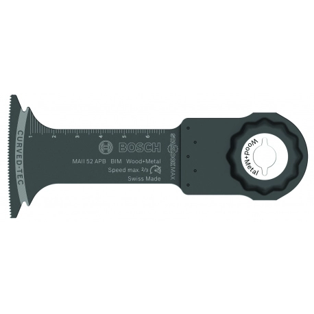Lame BOSCH StarlockMax BIM bois/métal 52x70 mm MAII52APB - boite de 10 - 2608664498