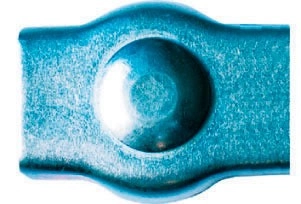 Serre-câble plat 1 boulon LEVAC Ø3 mm acier zingué - 5281B