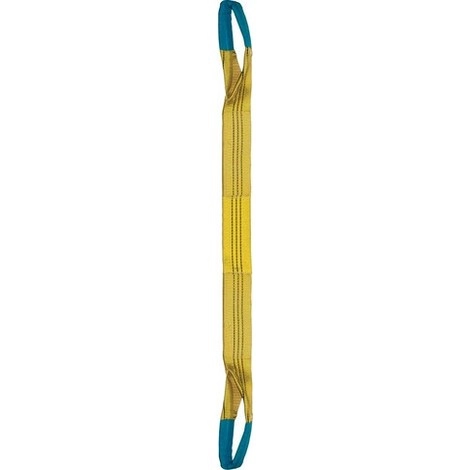 Elingue sangle double LEVAC - 90 mm - CMU 3T - Boucles repliées - Coeff.1/7 - L.6 m - 4822C60