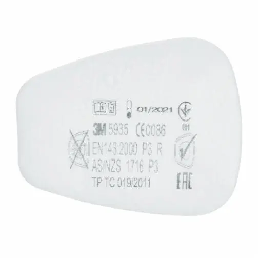 Filtre antipoussière particules solides et liquides P3R - lot de 2 - 3M - 7000037675