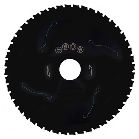 Lame circ. céra-métal D. 210 x Al. 30 mm. x 48 dents pour métaux - LEMAN - 123.210.3048