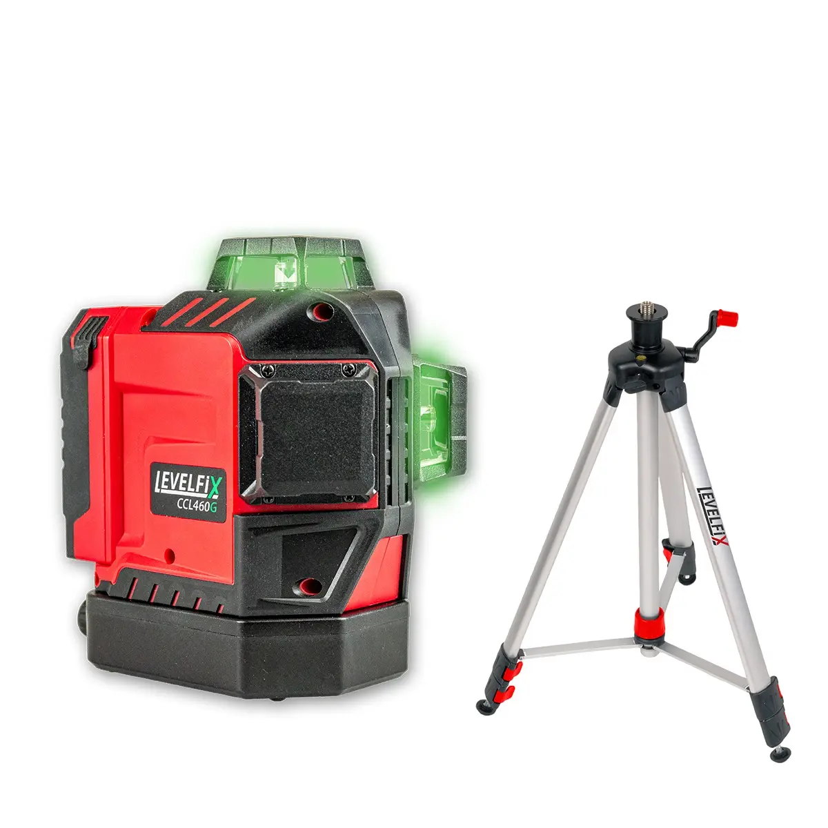 Levelfix CCL460G Laser 3D à ligne de cône - Set avec Trépied 1,5 m - NETIM - 556252