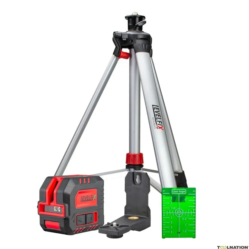 Levelfix CL120G Laser compact croix - Set avec trépied 1,5 m - NETIM - 556112