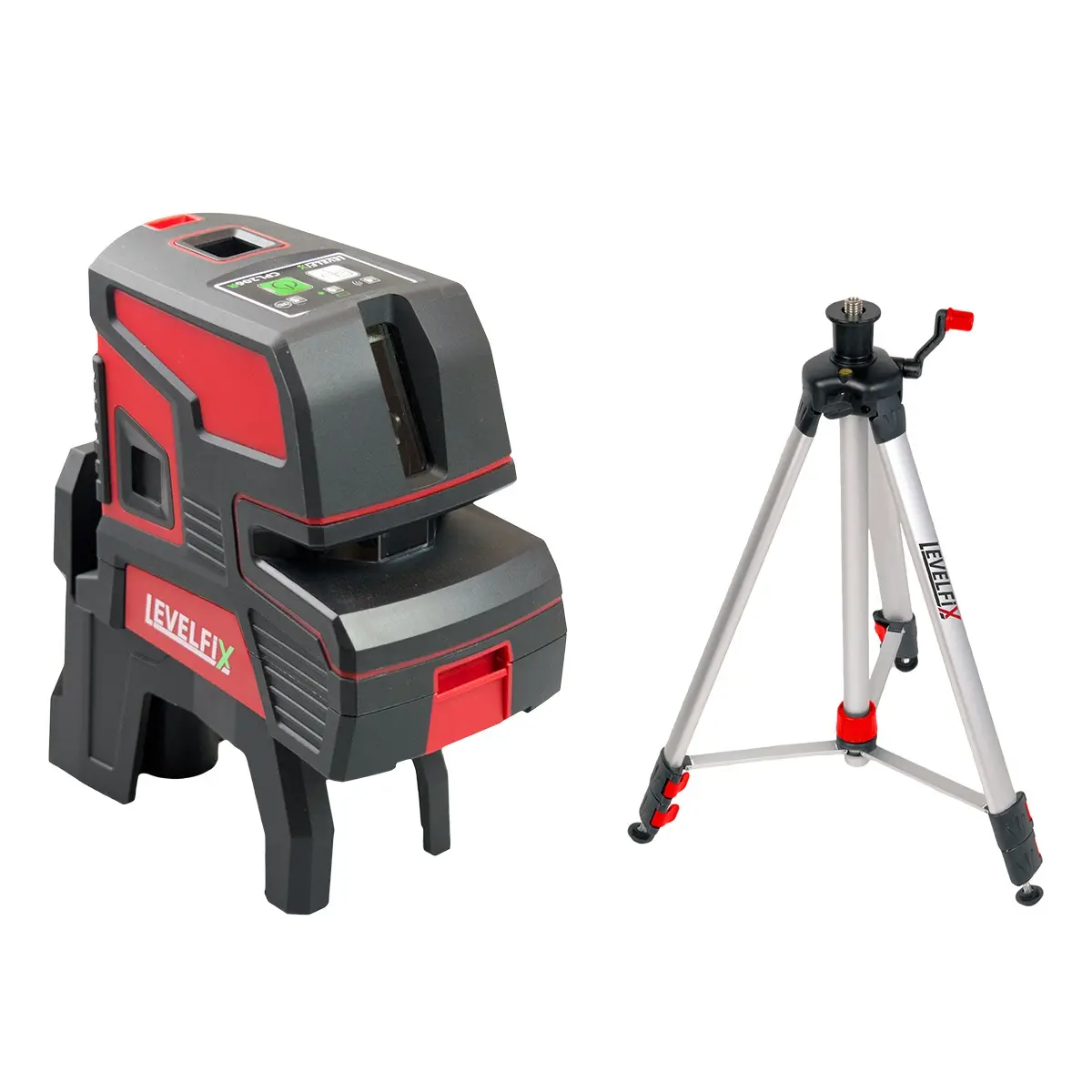 Levelfix CL202G Laser compact croix verte - Set avec Trépied 1,5 m - NETIM - 556222