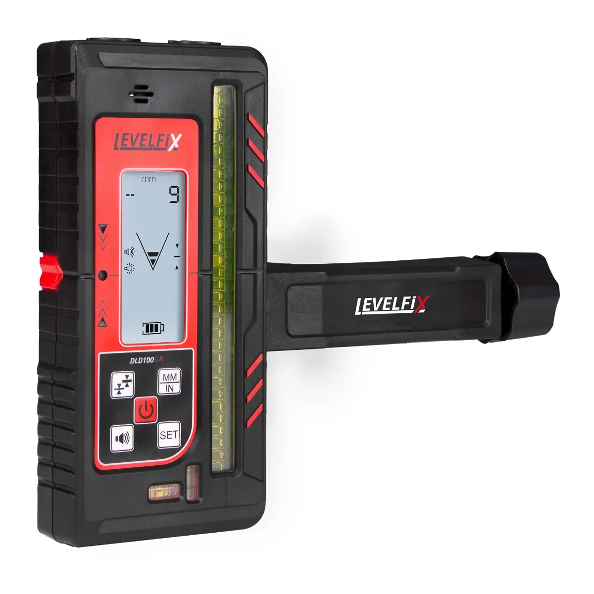 Levelfix DLD100GR Récepteur numérique mm pour lasers rotatifs Vert/Rouge - NETIM - 554195