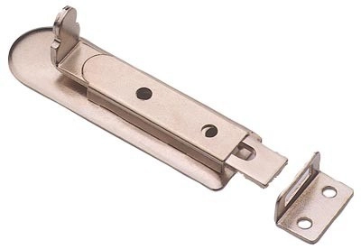 Verrou Alsacien MONIN - acier laitonné - 240 130