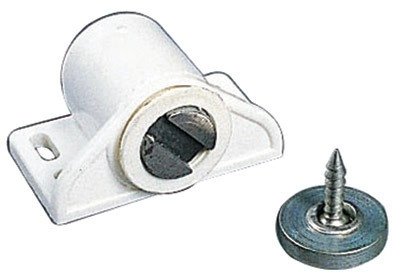 Loqueteau magnétique MS6 ARELEC - Blanc - Force 6 Kg - MS6BLANC