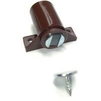 LOQUETEAU MAGNETIQUE MS6 MARRON FORCE6KG FIXAT PAR 2 VIS DIAM 3MM