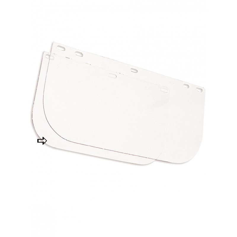 Visière de protection SINGER pour EVA805 en polycarbonate incolore - 305x200mm ép.1mm - ACC805