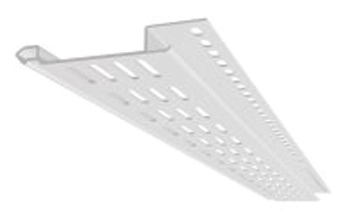 Profilé de ventilation PVC 2 m NICOLL - Blanc - PVSF2B