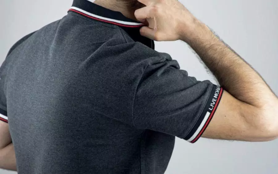 Polo de travail Lord LMA Gris chiné foncé T.5 - 9285