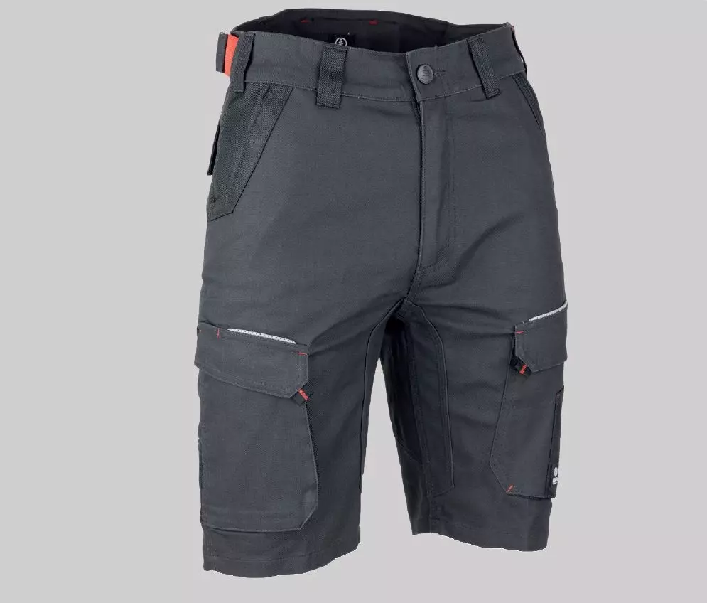 Bermuda Paléo multipoches stretch - Gris nuit / Noir - T.40 - LMA - 6165-40