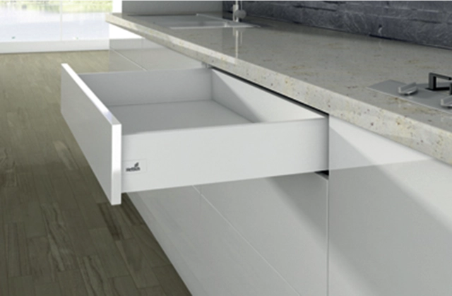 Tiroir Arcitech HETTICH P.650 H.126 mm blanc sans coulisse - 9149314