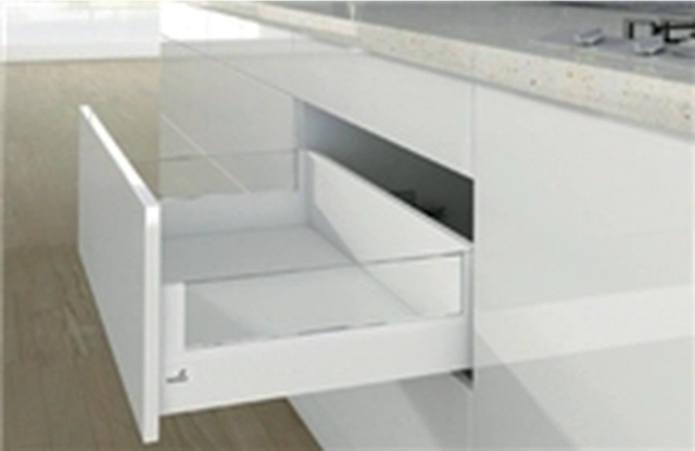 Casserolier HETTICH Arcitech p400 h186/94mm blanc sans coulisse avec designside (rehausse en verre) - 9149326