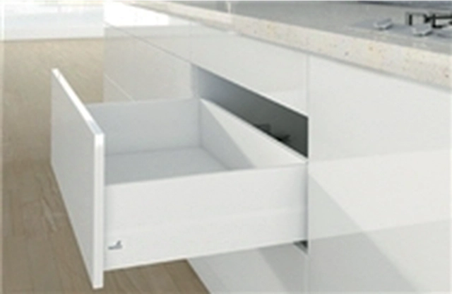 Casserolier HETTICH Arcitech avec Topside (rehausse métal) - P.550 H.186/94mm - Blanc sans coulisse - 9149334