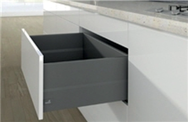 Casserolier Arcitech Topside HETTICH - P.550 H.250/126mm - anthracite sans coulisse rehausse métal - 9150874