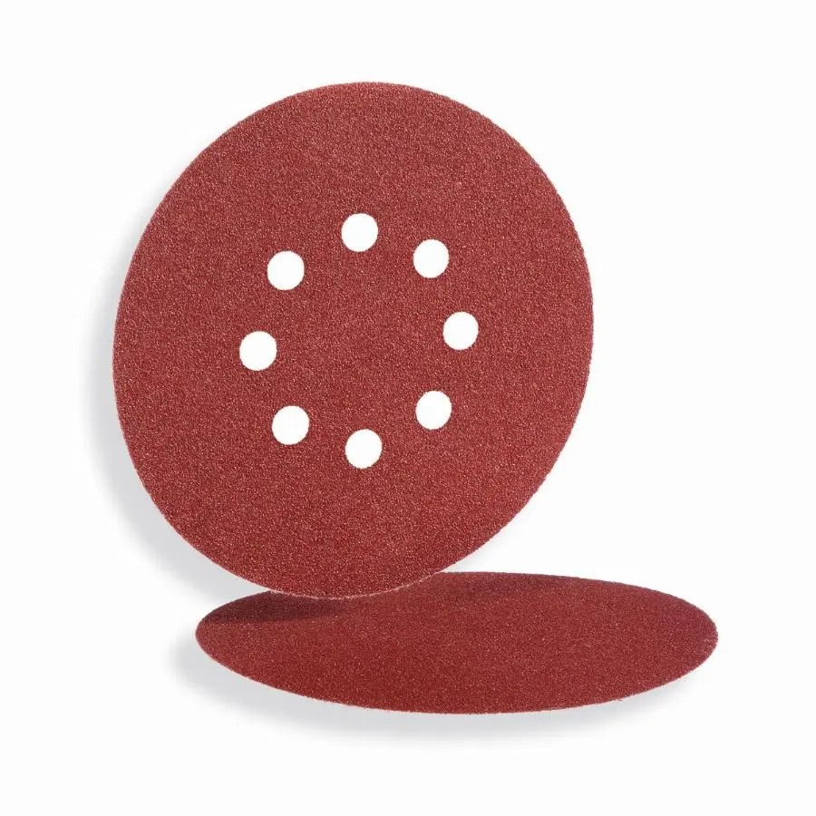 Disque papier velcro rigide VC153 8 trous HERMES - Ø125 - G.100 - EB26 - Lot de 100 - 6128364