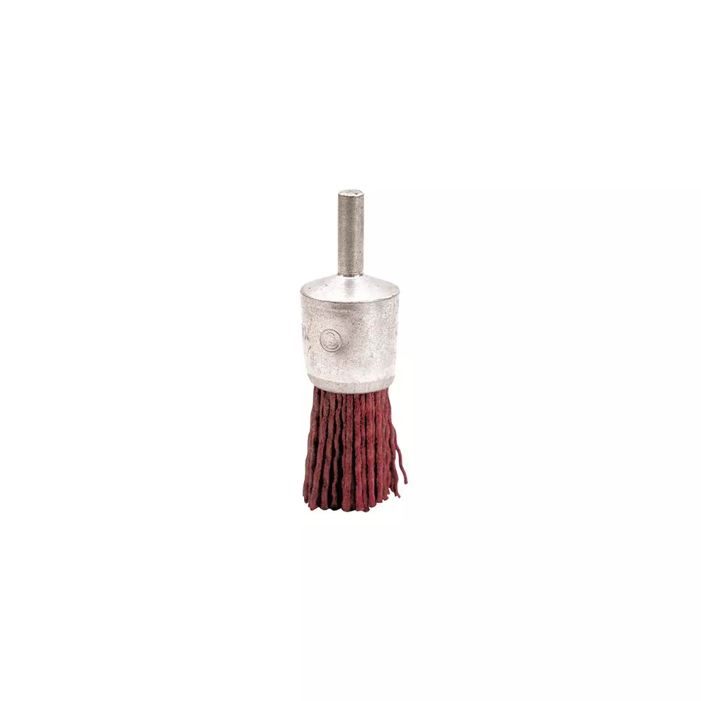 Brosse pinceau sur tige fil nylon pour décapage doux bois/métal D. 20 mm - Q. 6 x 17 mm - Gr. 80 - LEMAN - 120.021V